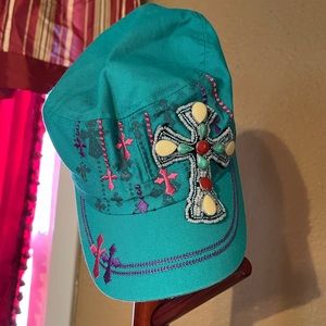 Leader Loga Hat Rhyme stones cross